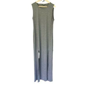 Women's Topshop Cotton Tank Top Dress Gray US Size 12 UK Size 16 Euro Size 44